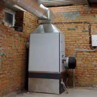Generadores de calor de gas para calentamiento de aire: tipos y características de equipos de gas.
