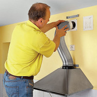Comment connecter une hotte de cuisine à la ventilation: un guide de travail