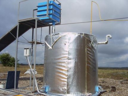 Instalación para la producción de biogás.