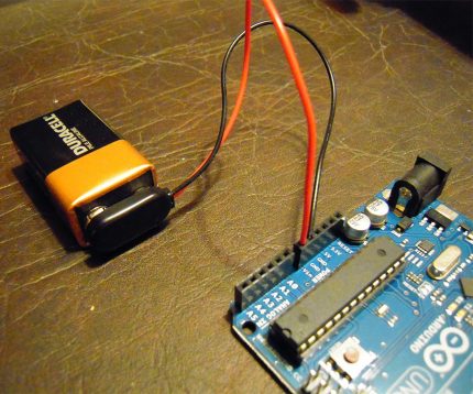 Arduino alimenté par batterie
